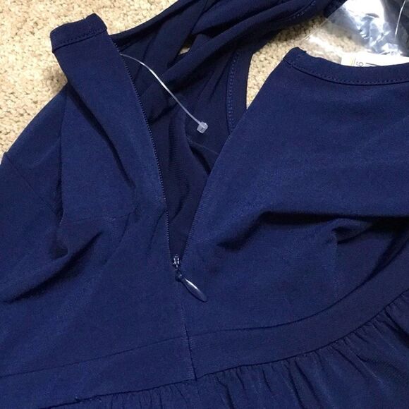 New. Michael Kors split navy maxi dress. Petite - Picture 14 of 16